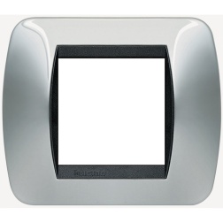 PLACCA 2/3/4/7 POSTI CROMO LUCIDO  BTICINO LIVINGLIGHT CR